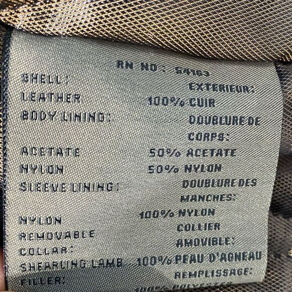 Andrew Marc Mens Leather Jacket with Multiple Pockets Size L - Picture 11 of 13